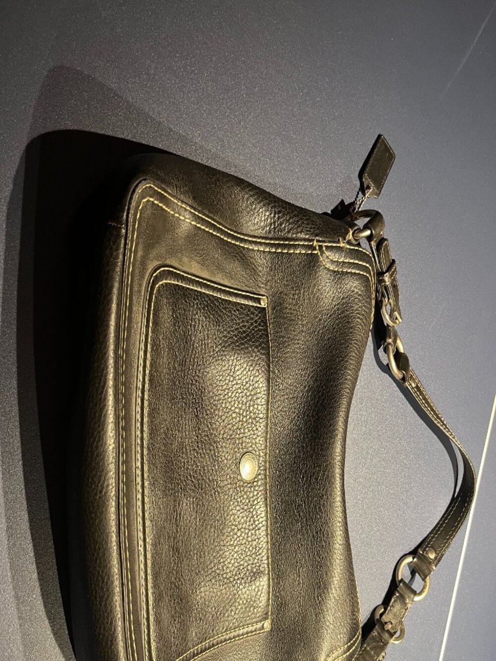 coach black leather